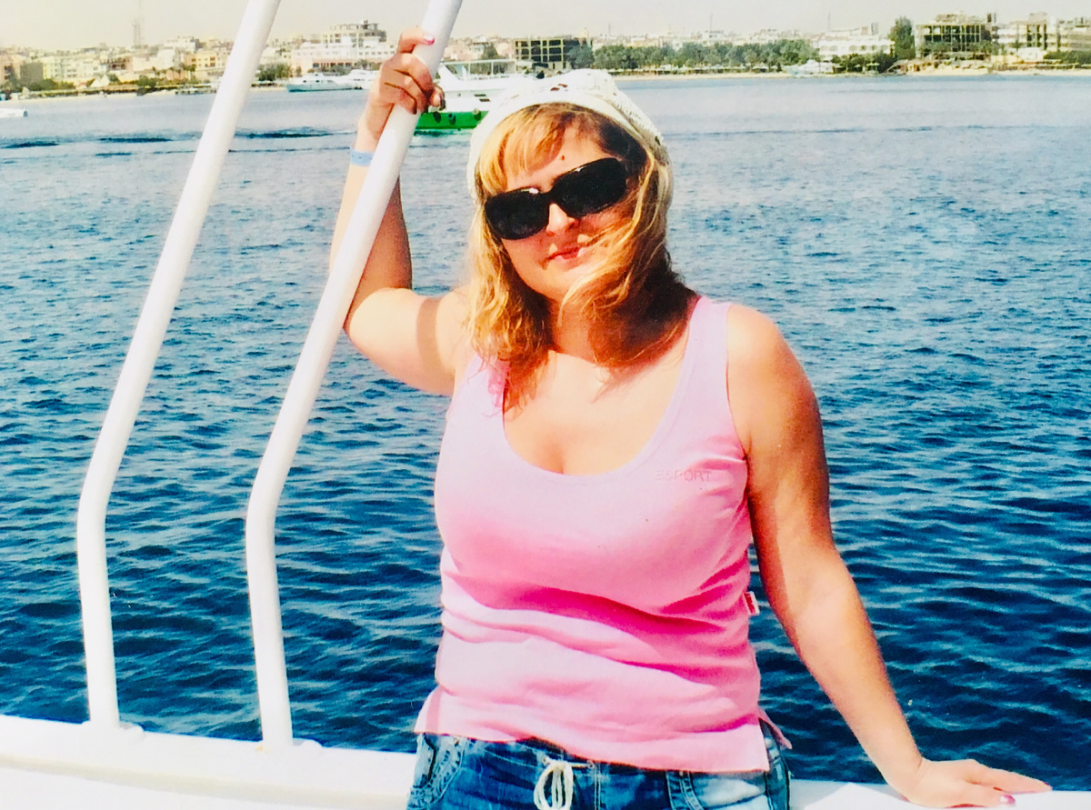 личное фото автора с той яхты в Египте