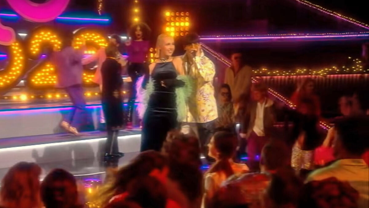 Клаудиа Кокка и Нилетто Нилетти. Кадр из шоу «CIAO 2020» на YouTube