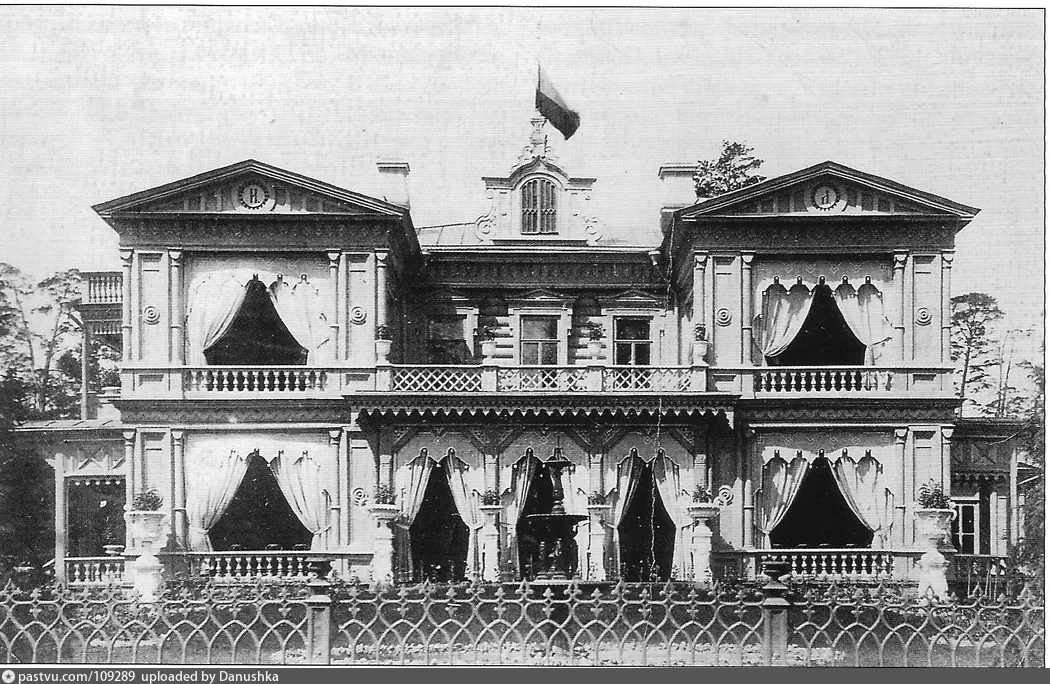 Дача Лямина в Сокольниках, 1890 – 1910 г. Источник: Московский журнал № 12/2010.