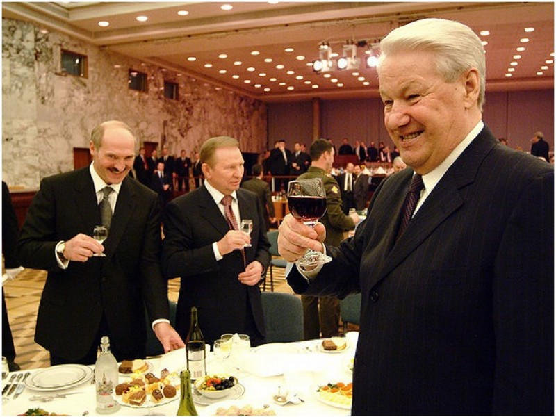 Лидеры славянских республик в Беловежской пуще