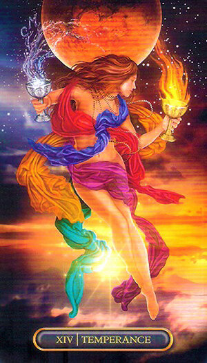 Карта дня - Умеренность.  Сегодня Вам стоит проявить снисхождение по отношению к окружающим. Терпение, молчание и равновесие - вот три кита, которые составляют успех текущего дня. Это касается как рабочих задач, так и отношений в семье
Более подробное толкование - в конце статьи.