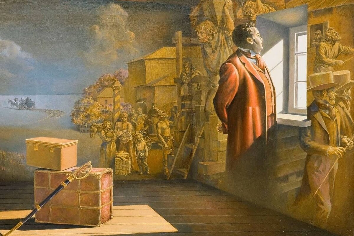 Главный герой приехал в гостиницу