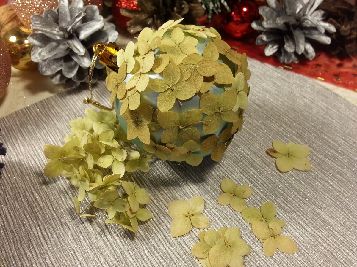 Использование сухоцветов в новогоднем декоре