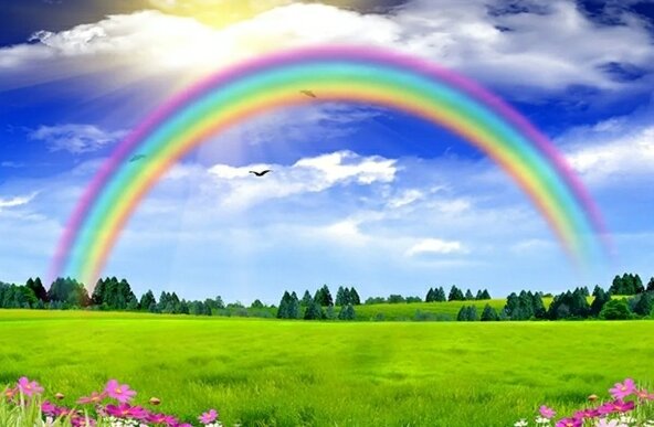 Расположение цветов в радуге