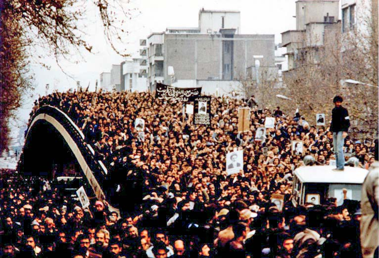 Антиправительственная демонстрация в Иране. 