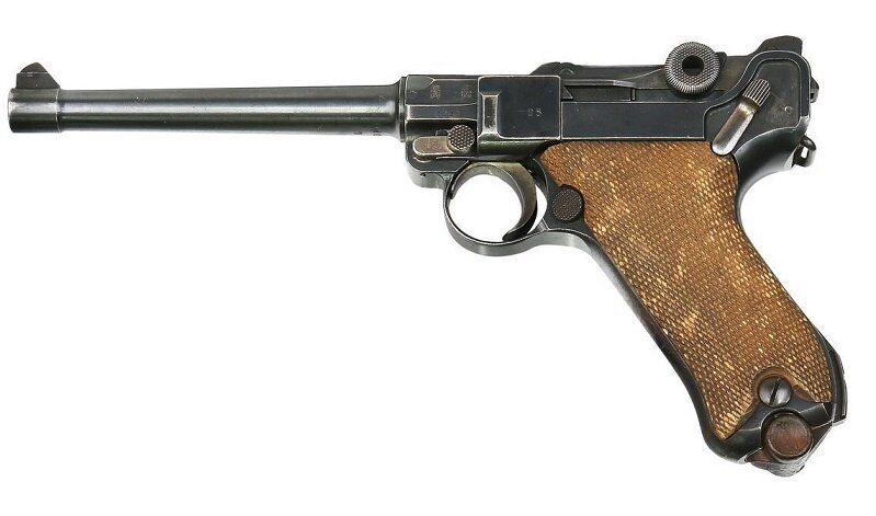 Парабеллум обр. 1904 года. Длина ствола 150 мм.