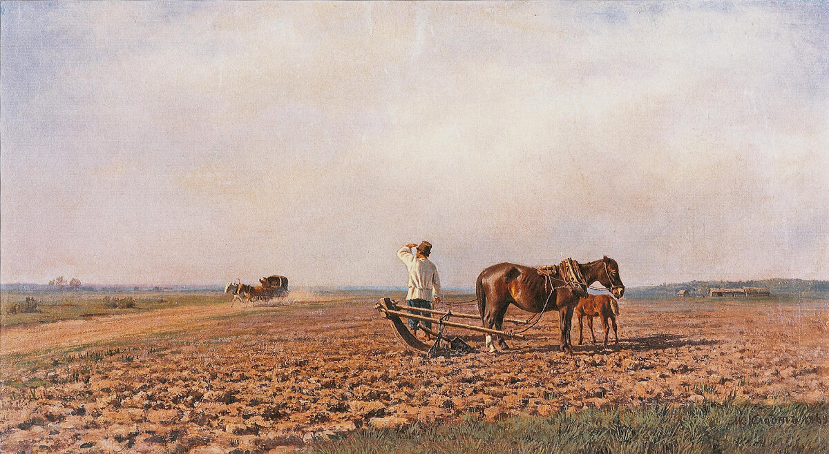 М. Клодт "На пашне" 1869