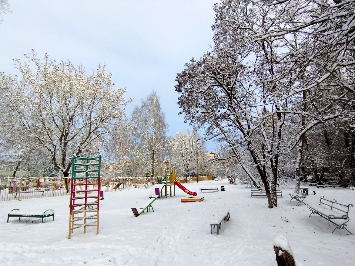 Курск, ул. Дейнеки, двор, январь 2023.