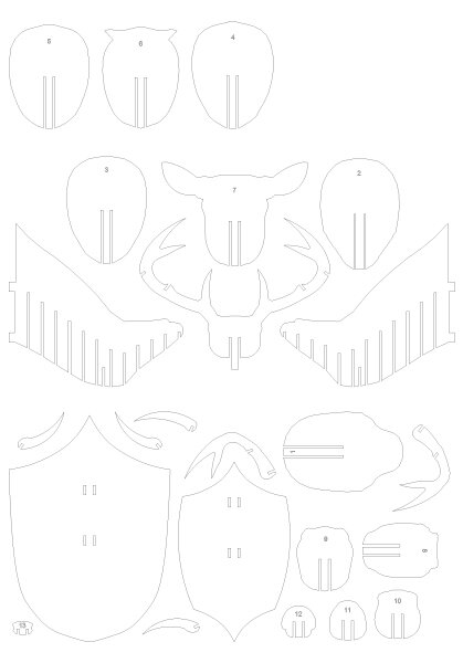  Схема создания подобных конструкций, представленная в виде отдельных элементов