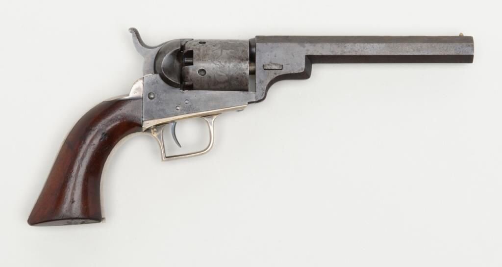 Кольт "Baby Dragoon"  модели 1847 года, подобный тому, что изображенна чертеже. 