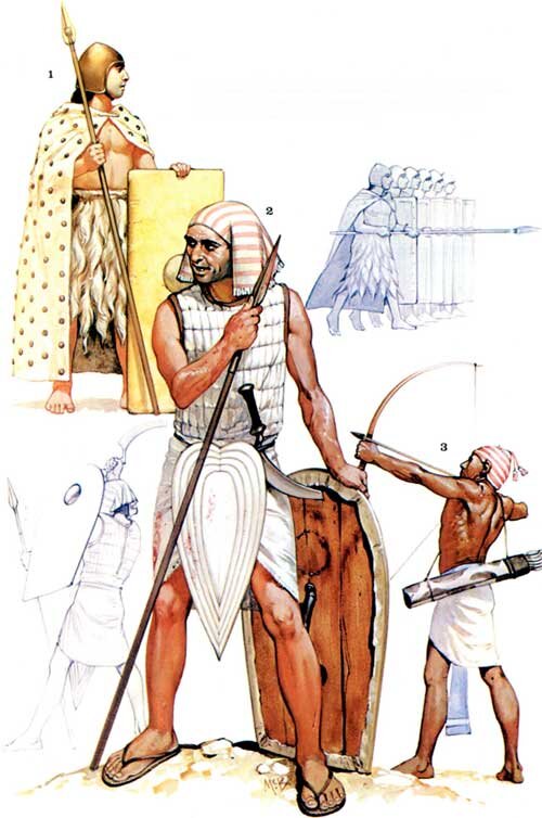 Рисунок египетский воин
