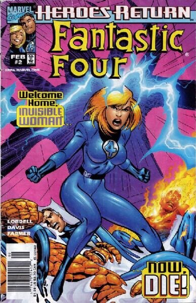 Обложка Fantastic Four vol 3 #2