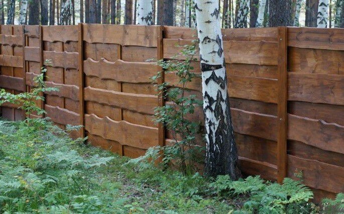 Как сделать деревянный забор из горбыля своими руками на даче