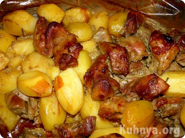 Картошка с мясом в микроволновке рецепт с фото пошагово