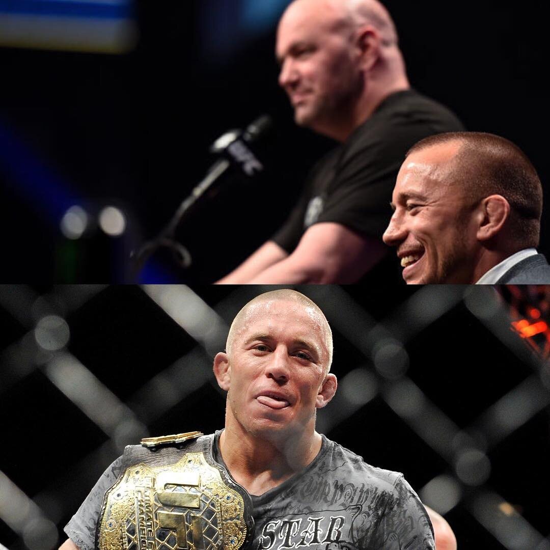 Дана Уайт (сверху) - президент UFC
Джордж Сент-Пьер (26-2-0)