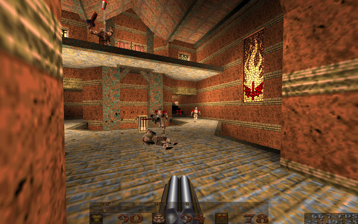 первая часть культовой серии экшена под названием Quake, первая часть по стилистике так и осталась единственной в своем роде, со второй части начинается противостояние против строггов.