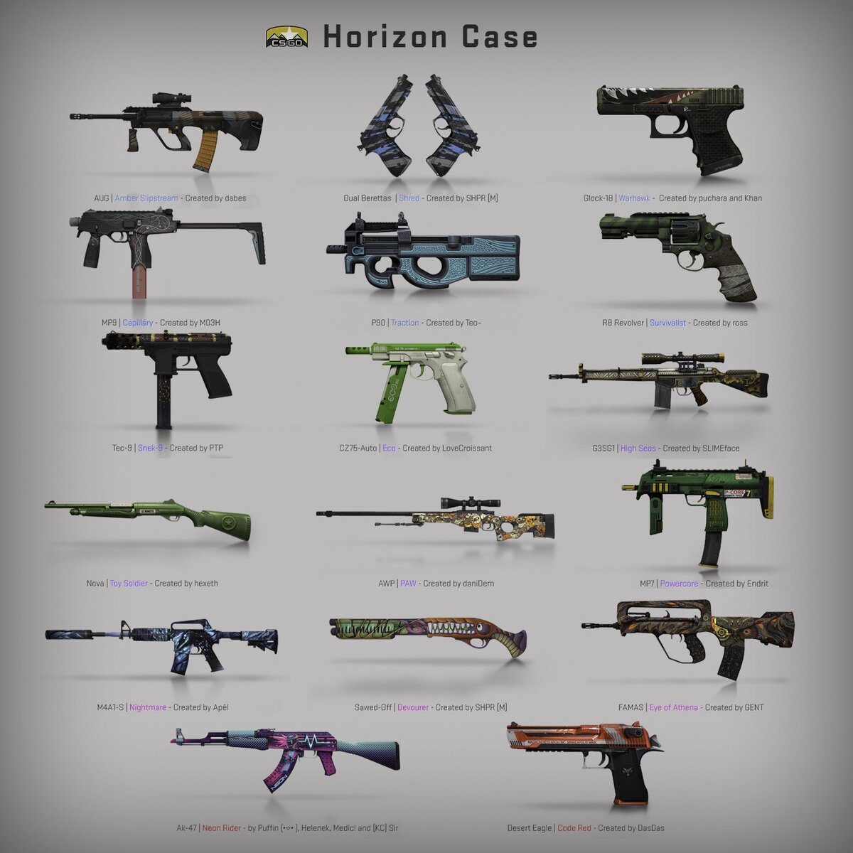 CS: GO Horizon Case. Новые ножи и скины. | Игра начинается | Дзен