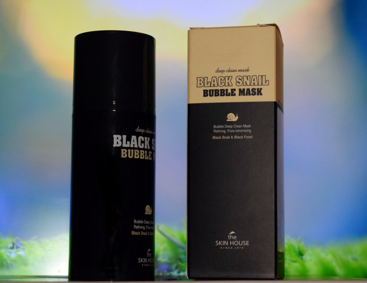 Пузырьковая маска Skin House black snail bubble mask