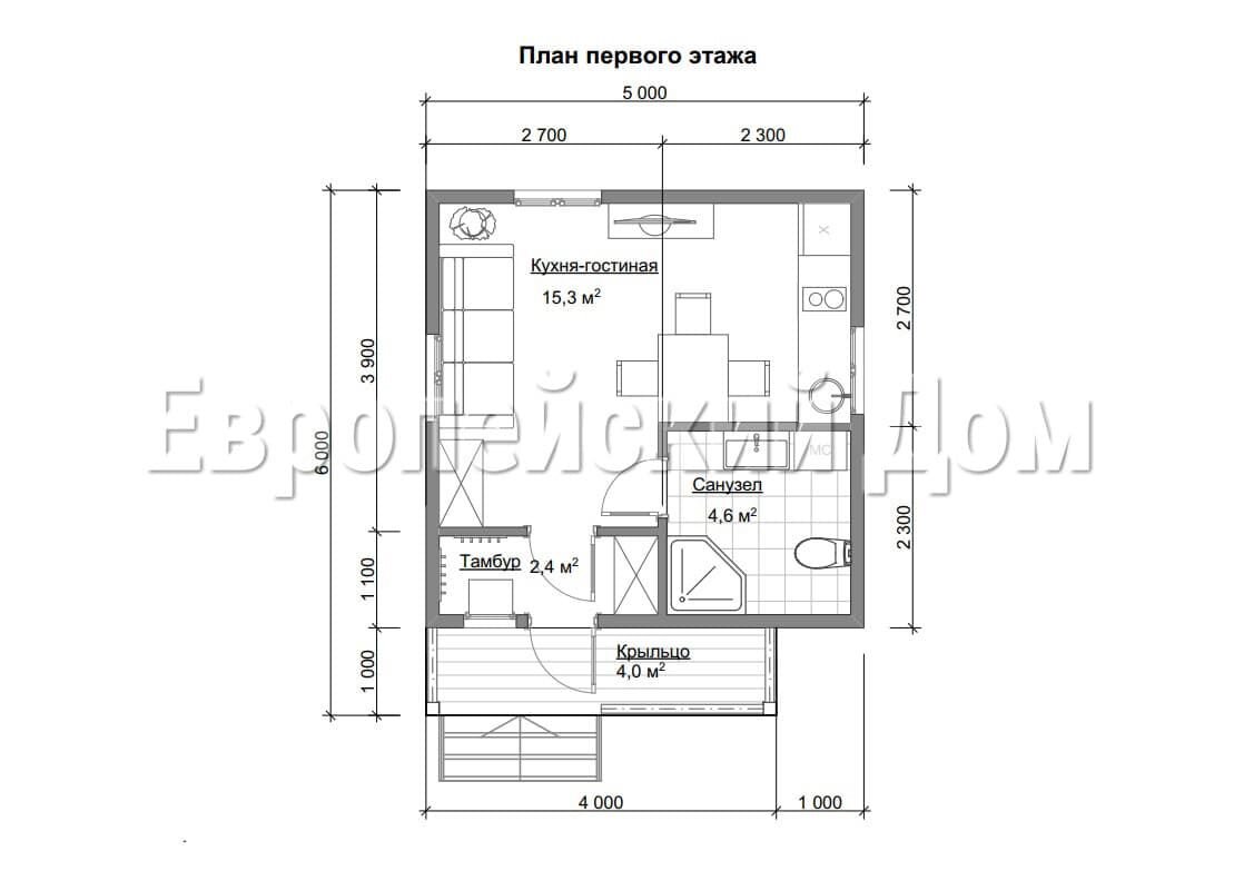 Планировка первого этажа. Источник фото: dom-bt.com