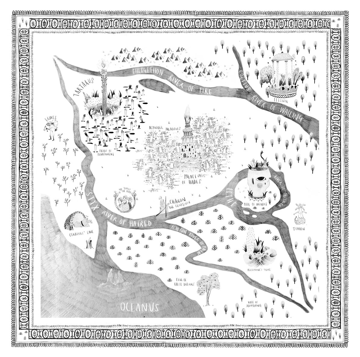 Карта царства Аида — Peony Gent