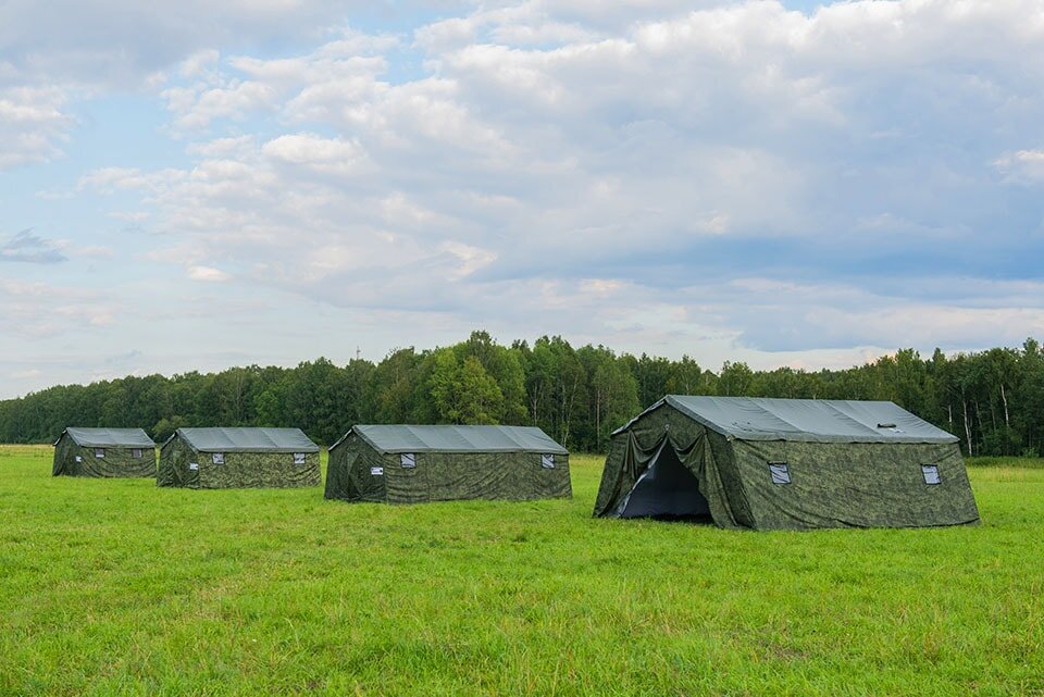 Армейские палатки "Берег": 5М, 10М, 15М, 30М.