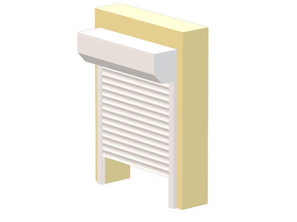 Вся конструкция установлена в наклад на проем.