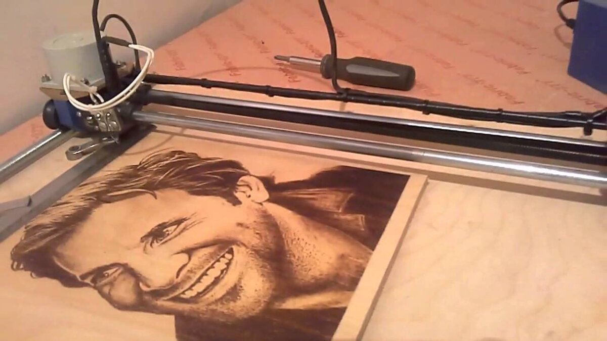 Выжигание по дереву с использованием станка ЧПУ.