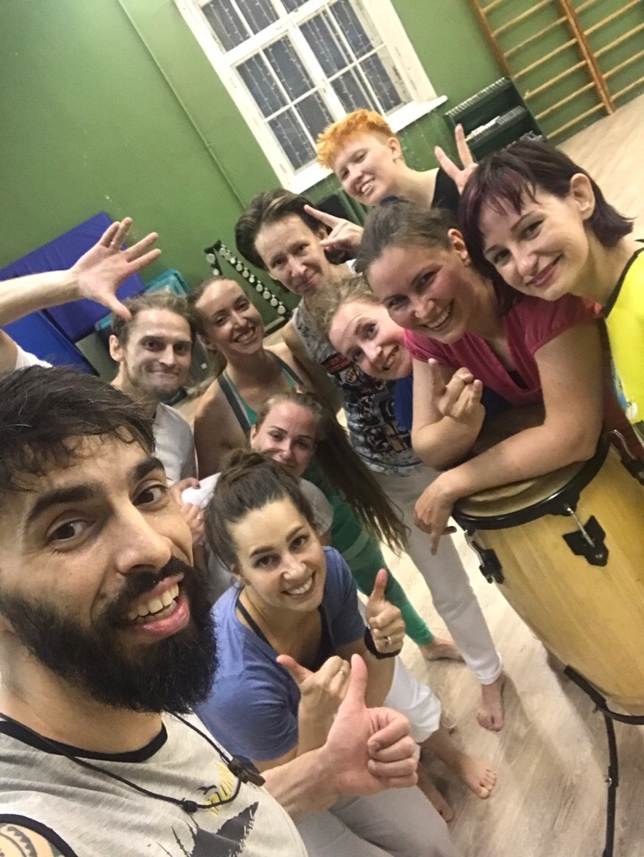 Это мы после тренировки. Уставшие, но довольные