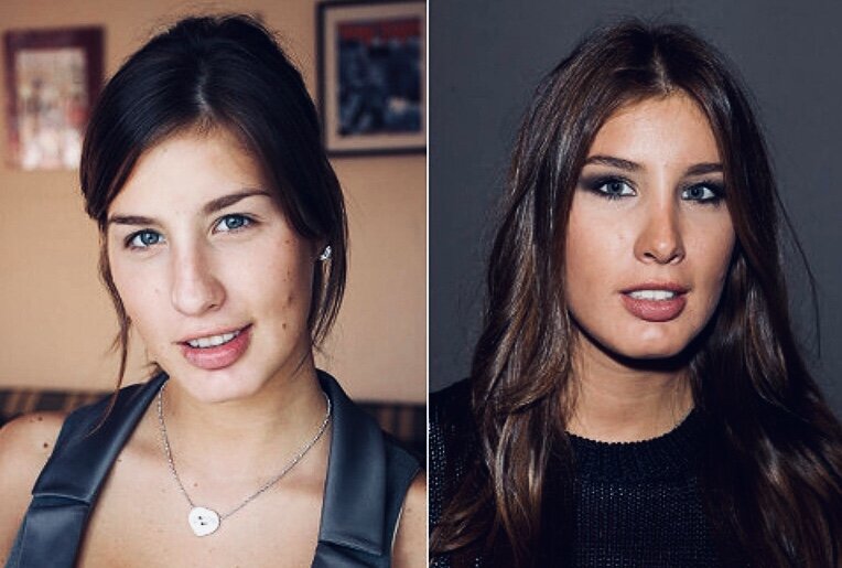 Обратите внимание на ее нос