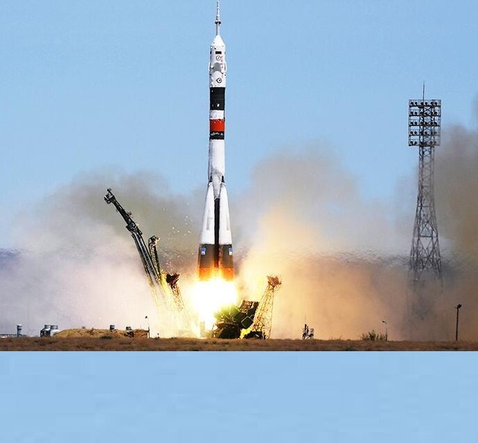 космодром. устройство отправляют в дальний космос.