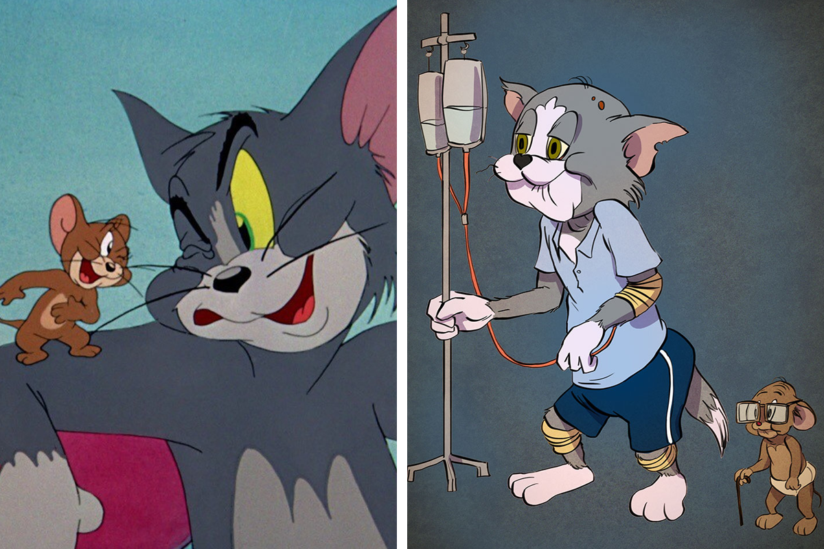 В каком году вышел том и джерри. Том и Джерри том. Том из том и Джерри. Том и Джерри 1999. Том и Джерри в старости.