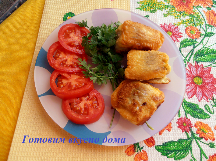 Минтай в кляре с майонезом