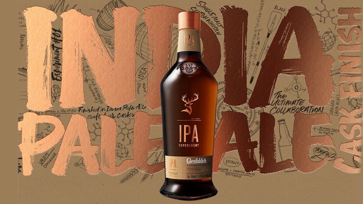 Glenfiddich ipa experiment. Гленфиддик ИПА. Гленфиддик ИПА эксперимент. Виски ИПА. IPA виски.