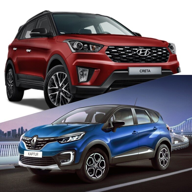 Hyundai Creta & Renault Kaptur. Фото: Hyundai Motor Company, Renault Russia