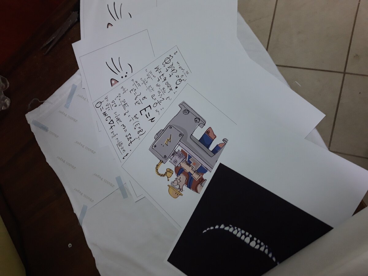 Шаг 1. Изображения распечатываем на бумаге