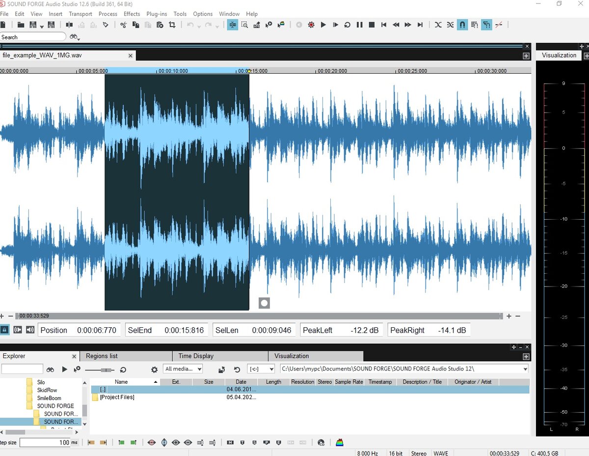 Скриншот автора