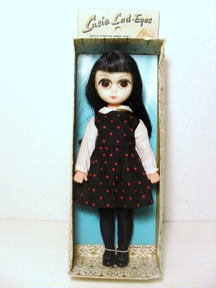 Sad cheap eyes doll