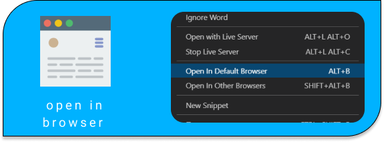 Плагин open in browser - Идеальный и пожалуй один из лучших плагинов, который помогает каждому программисту. 