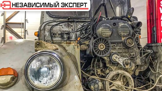 下载视频: Старый НО Мощный! ГАЗик свап на Chrysler мотор!