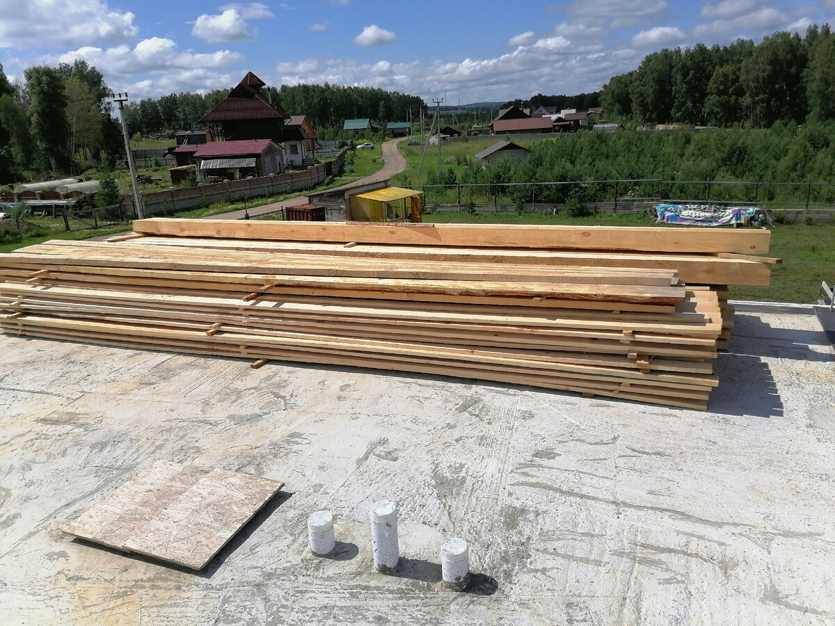 Строительство вальмовой крыши за 5 дней без использования лесов. Был ...