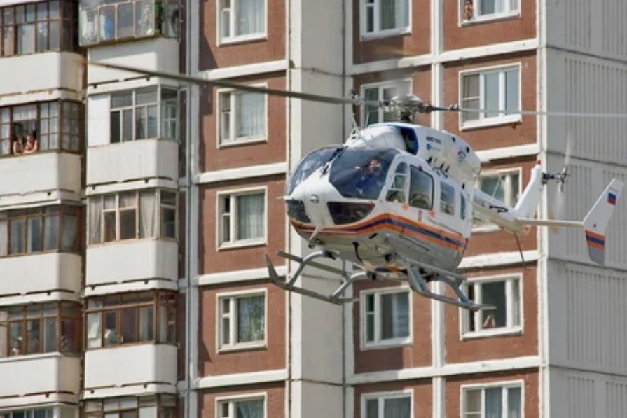 Санитарный вертолет Московского авиацентра