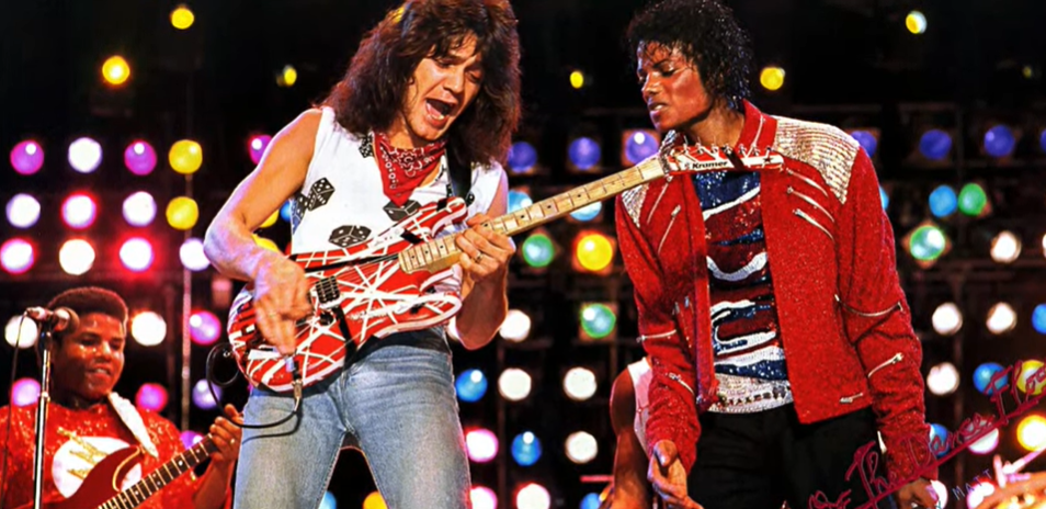 Песня beat it. Eddie van Halen Guitar solo Live. Стив Люкатер и Эдди Ван Хален. Beat it solo.