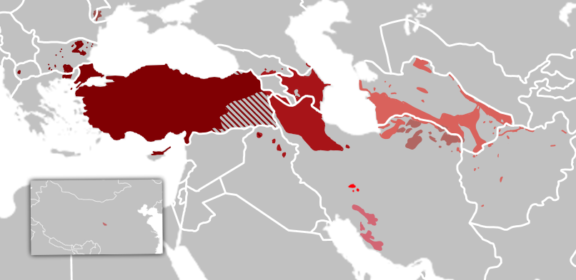 Карта тюрки огузы