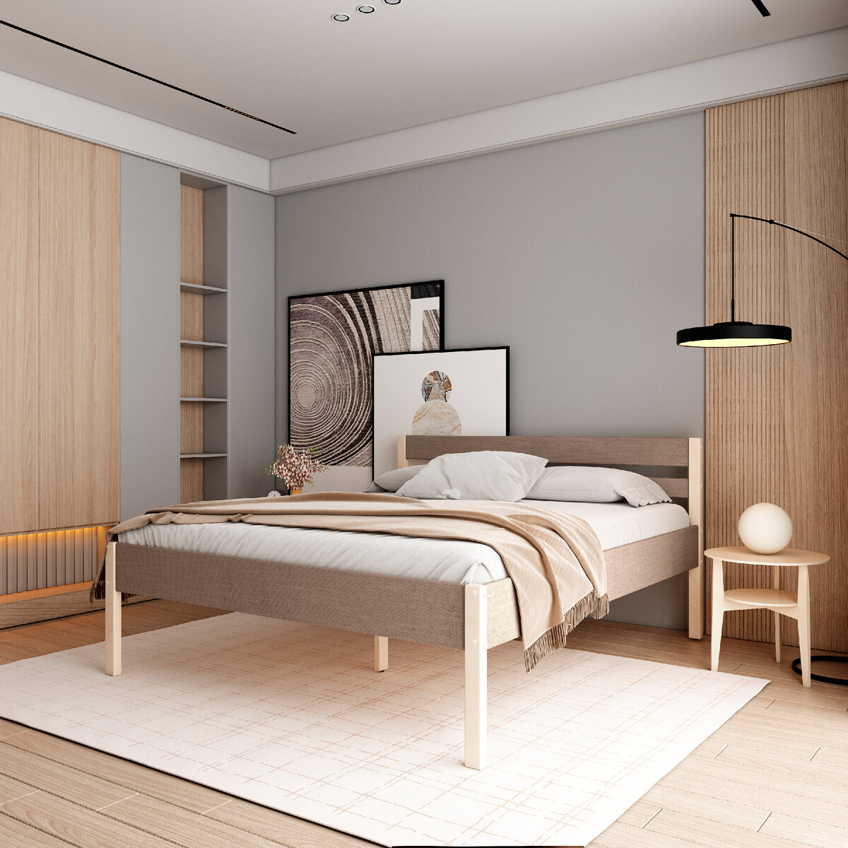 Кровать из новой коллекции бренда Hansales