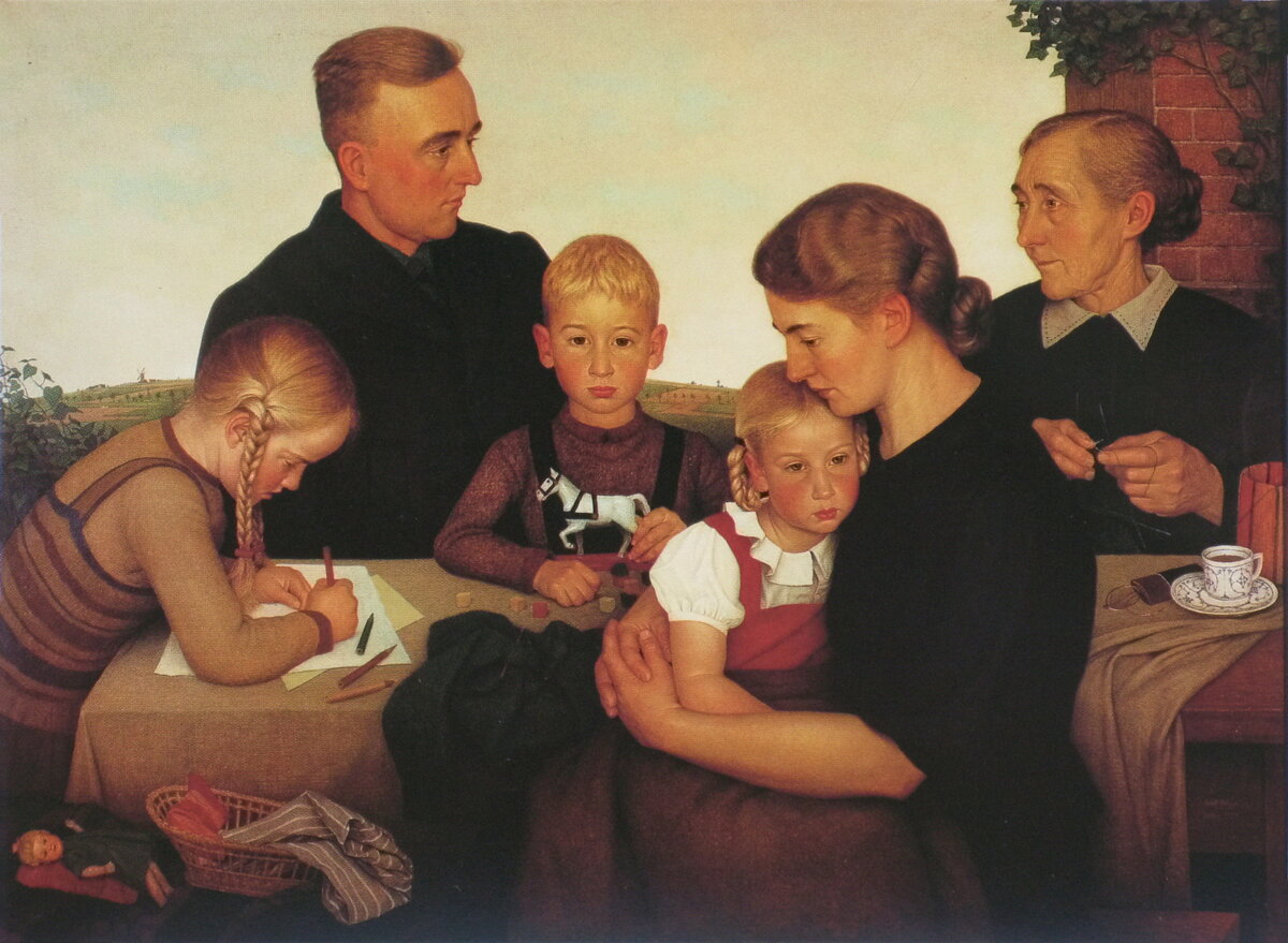 Адольф Виссель,  Крестьянская семья из Каленберга. 1939