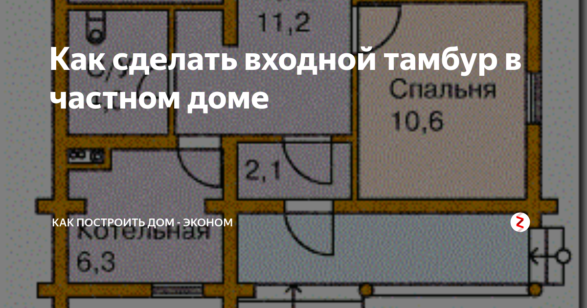 Тамбур в частном доме: полезно или бесполезно | Строительство деревянных домов