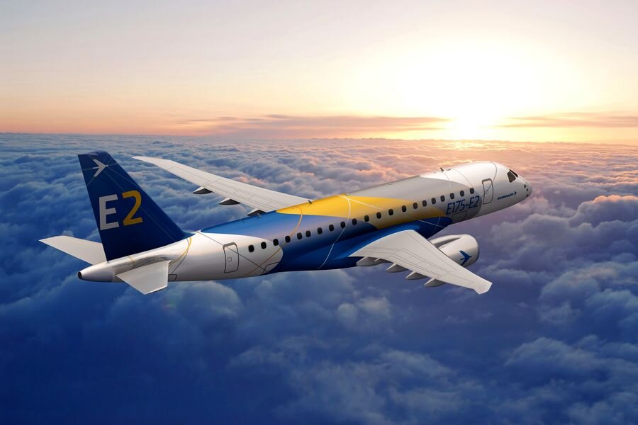 Embraer 175-E2, рендер