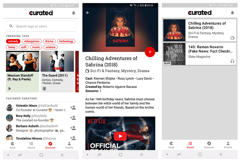 Curated - отличная новая платформа для поиска и обмена контентом.