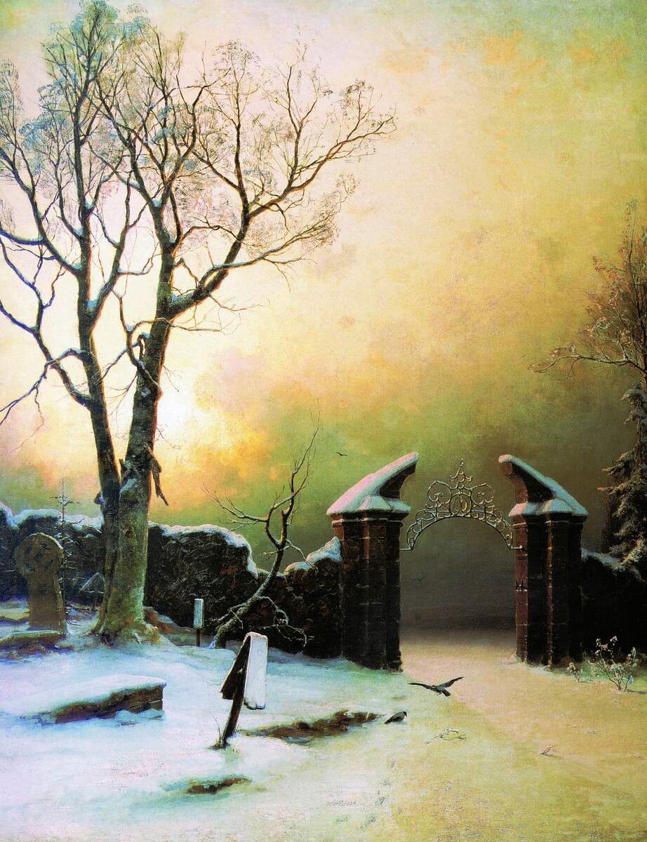"Забытое кладбище", 1890, холст, масло,177×153