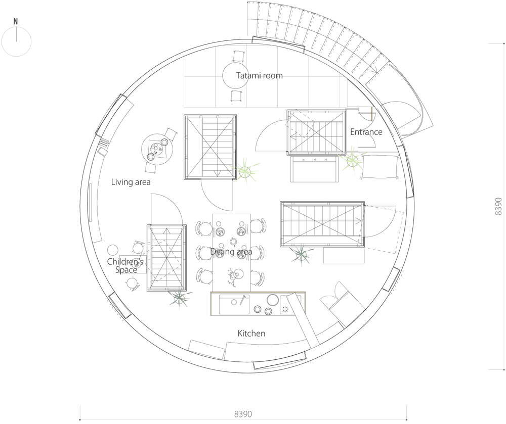 Необычные дома мира: круглый дом в Японии | Частная Архитектура | Дзен